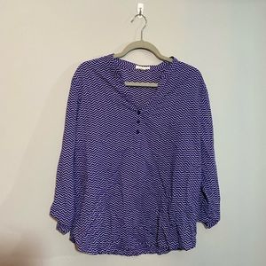 Chevron 3/4 Sleeve Shirt